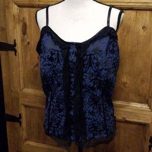 LANE BRYANT Faux Corset Top.
